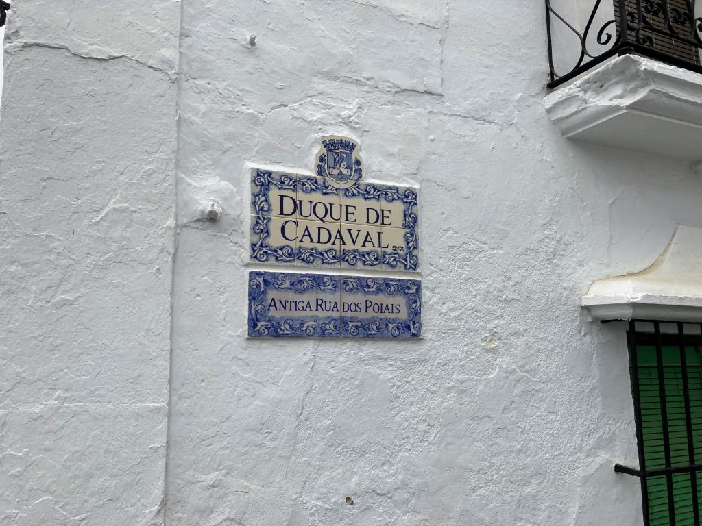 Una calle en Olivenza.