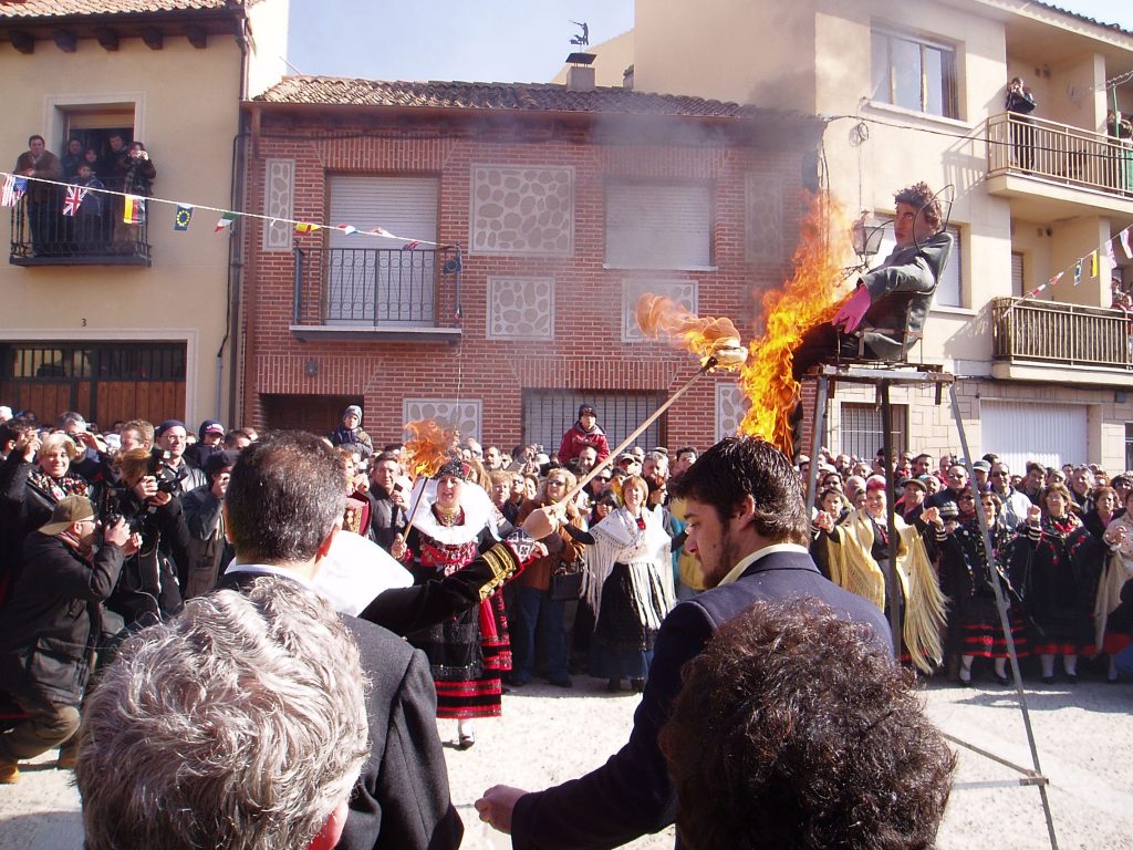 La quema del pelele en Zamarramala.