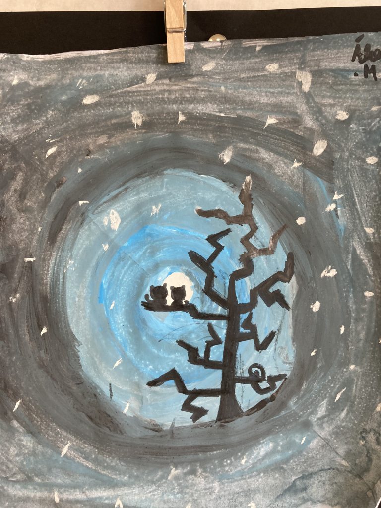 plástica: árbol de invierno