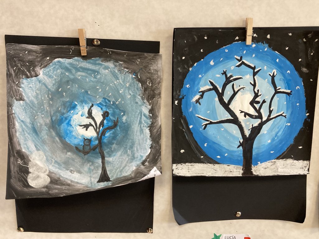plástica: árbol de invierno